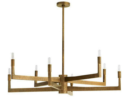 Arteriors Home 8-Light Griff Chandelier in Antique Brass