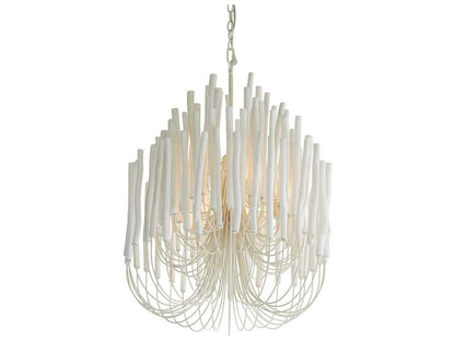 Arteriors Home 5-Light Tilda Chandelier Whitewashed Wood and Iron