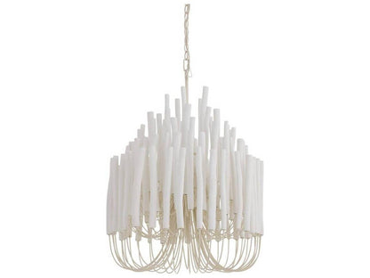 Arteriors Home 5-Light Tilda Chandelier Whitewashed Wood and Iron
