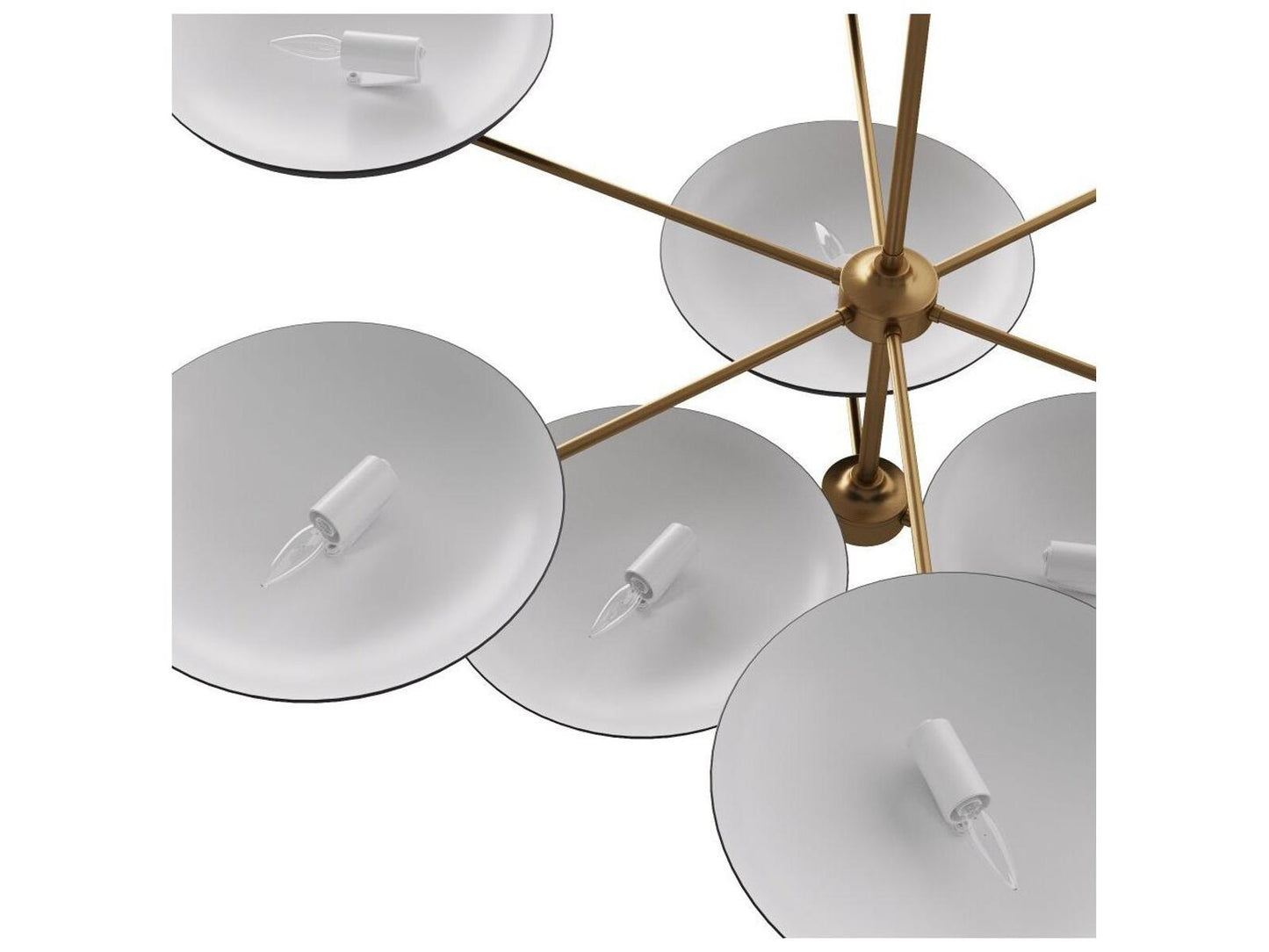 Arteriors Home Griffith 9-Light Two Tiered Chandelier in Bronze and Antique Brass
