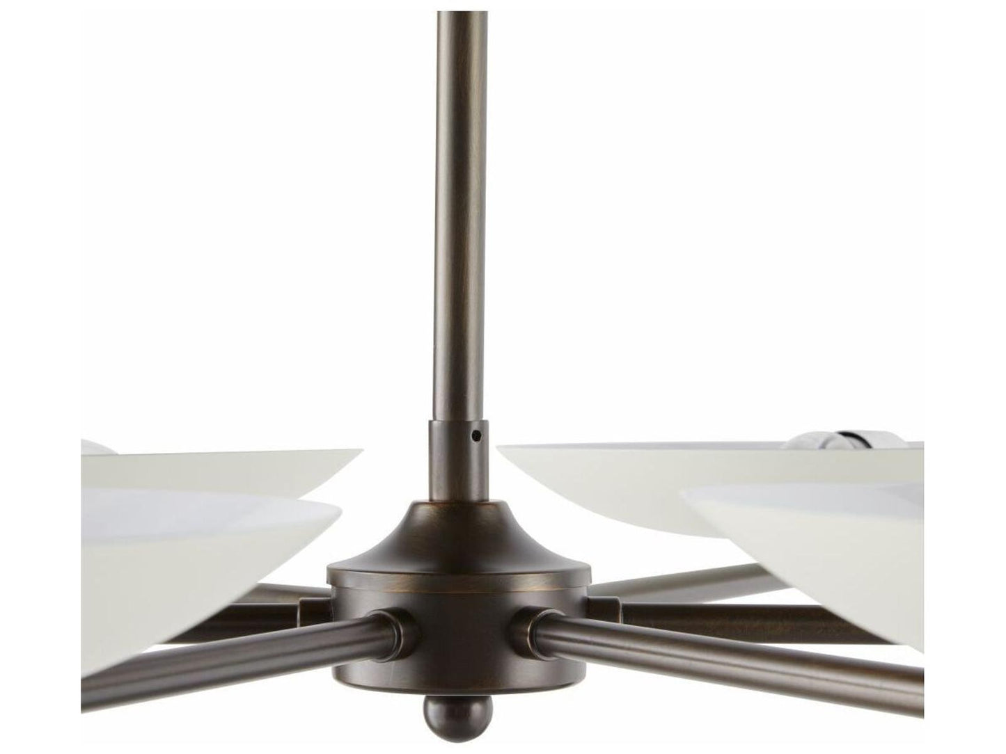 Arteriors Home Griffith 6-Light Chandelier in English Bronze and Bone Steel