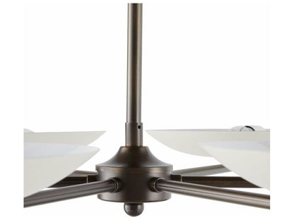 Arteriors Home Griffith 6-Light Chandelier in English Bronze and Bone Steel