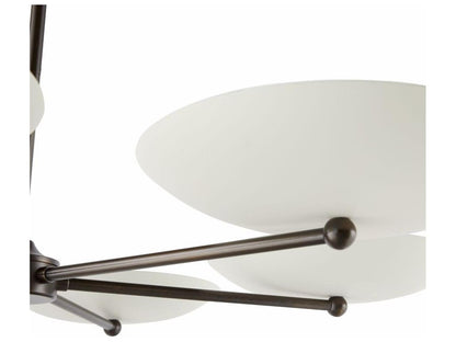 Arteriors Home Griffith 6-Light Chandelier in English Bronze and Bone Steel