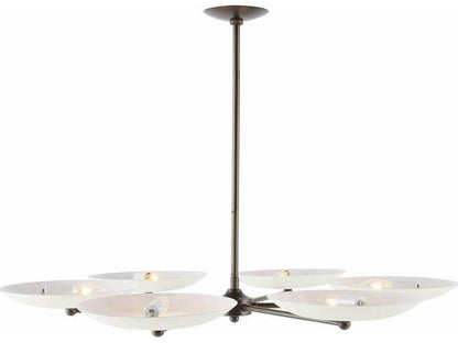 Arteriors Home Griffith 6-Light Chandelier in English Bronze and Bone Steel