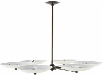 Arteriors Home Griffith 6-Light Chandelier in English Bronze and Bone Steel