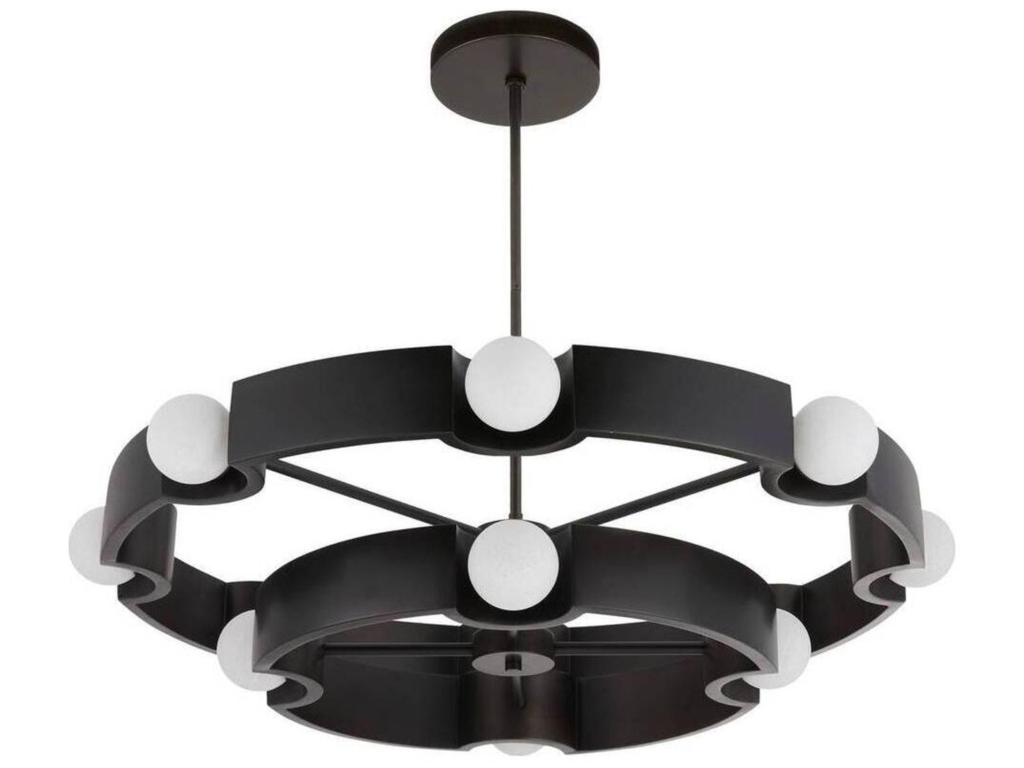 Arteriors Home Hans 12-Light Integrated LED Chandelier in English Bronze