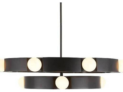Arteriors Home Hans 12-Light Integrated LED Chandelier in English Bronze