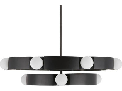 Arteriors Home Hans 12-Light Integrated LED Chandelier in English Bronze