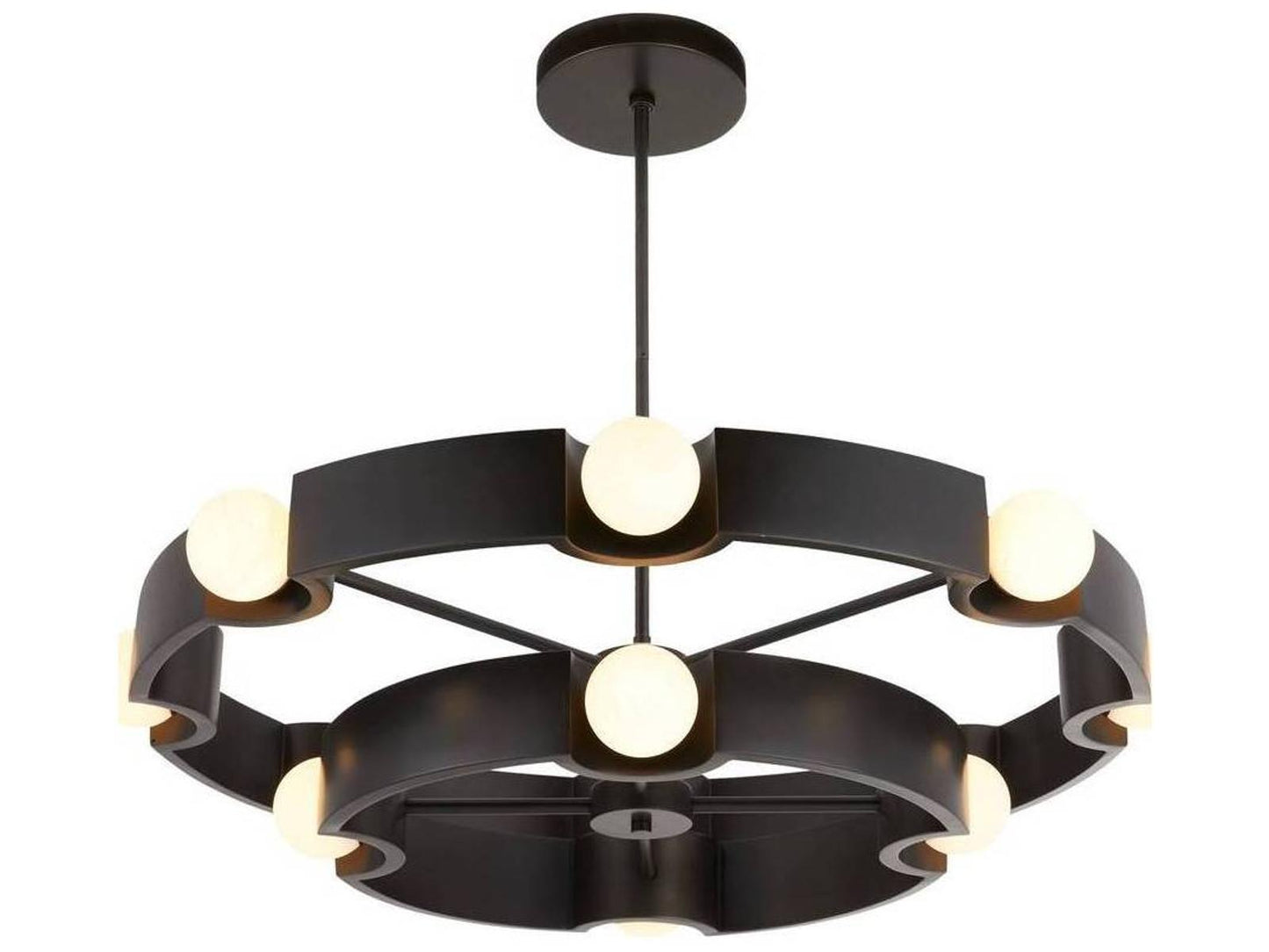 Arteriors Home Hans 12-Light Integrated LED Chandelier in English Bronze