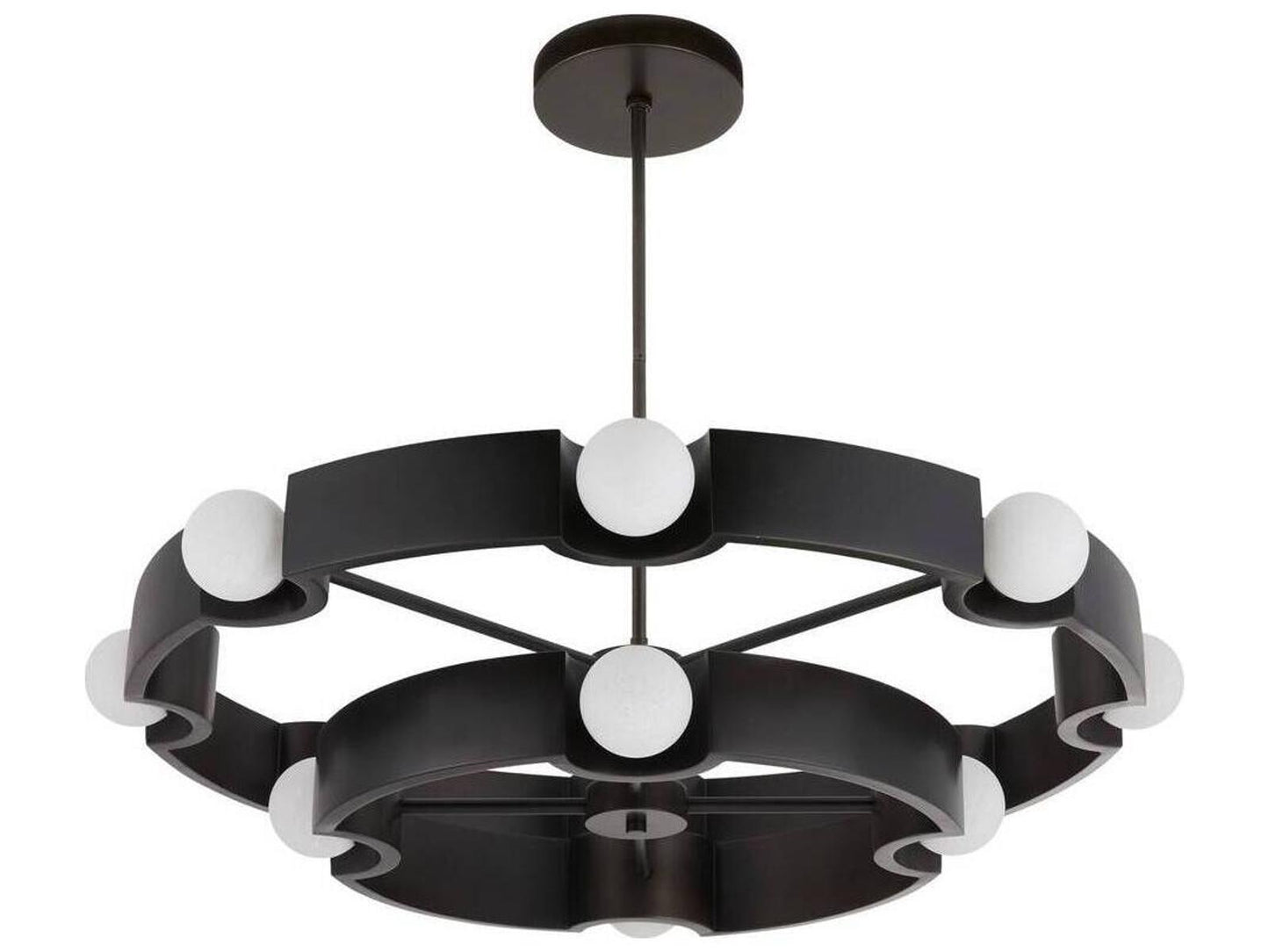 Arteriors Home Hans 12-Light Integrated LED Chandelier in English Bronze