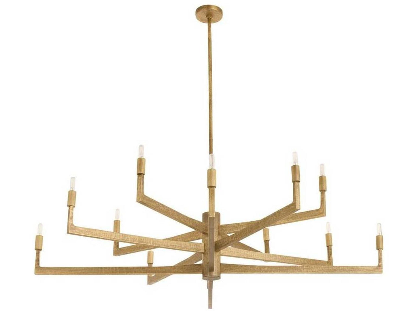 Arteriors Home 12-Light Griff Chandelier in Chattered Antique Brass