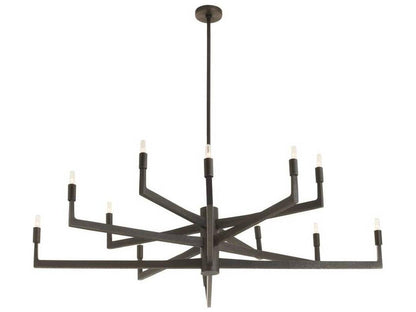 Arteriors Home Griff 12-Light Candelabra Chandelier in English Bronze