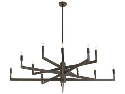 Arteriors Home Griff 12-Light Candelabra Chandelier in English Bronze
