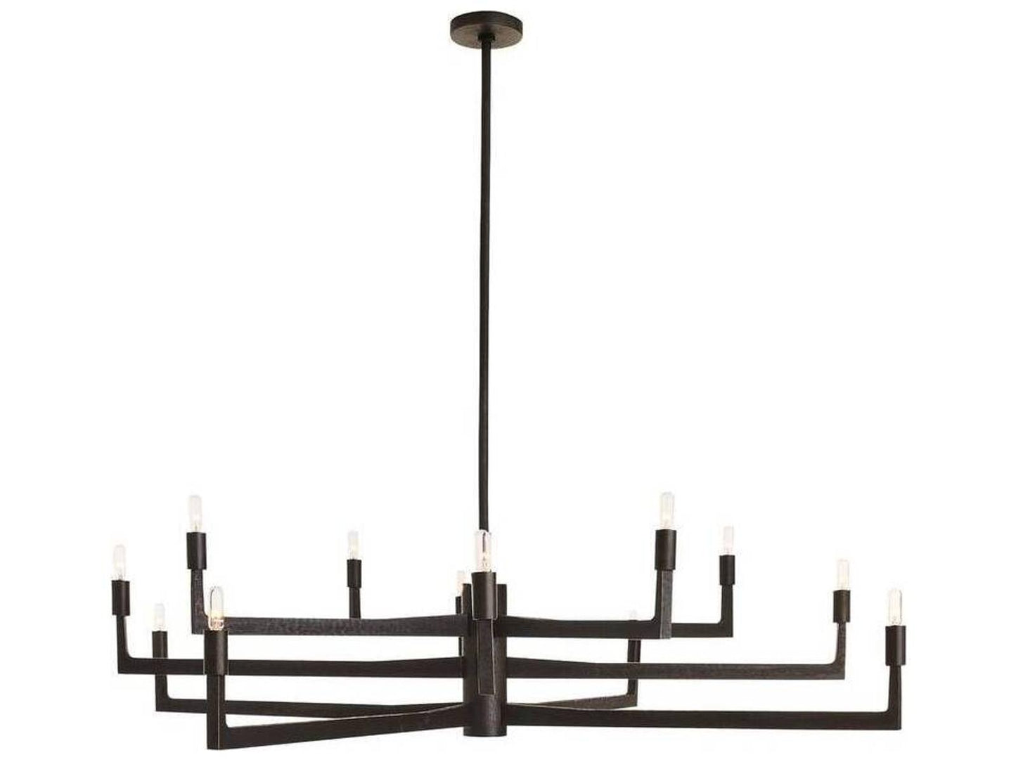 Arteriors Home Griff 12-Light Candelabra Chandelier in English Bronze