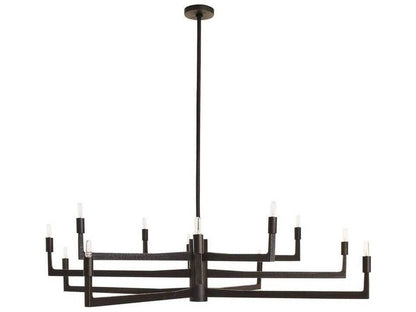 Arteriors Home Griff 12-Light Candelabra Chandelier in English Bronze