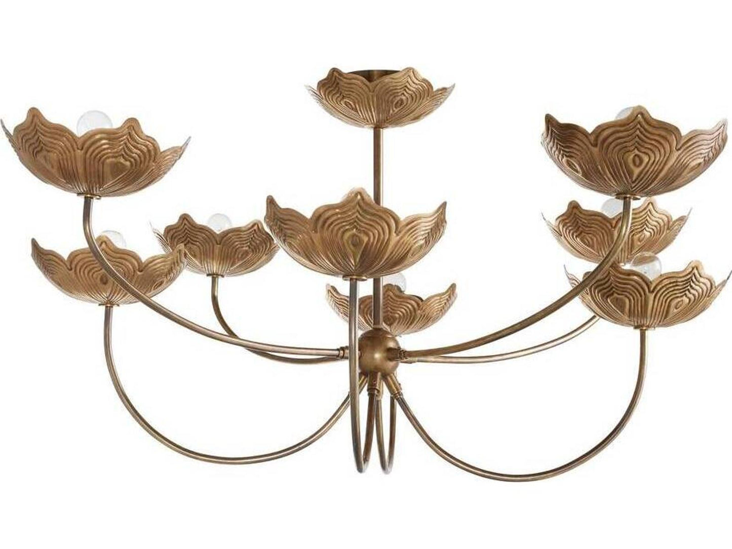 Arteriors Home 8-Light Encinitas Chandelier in Antique Brass