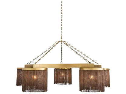 Arteriors Home 5-Light Langston Chandelier in Vintage Brass