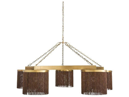 Arteriors Home 5-Light Langston Chandelier in Vintage Brass