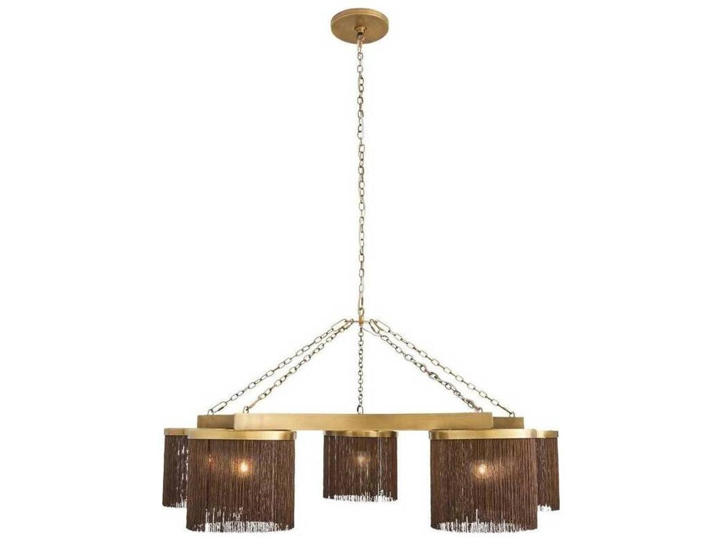 Arteriors Home 5-Light Langston Chandelier in Vintage Brass