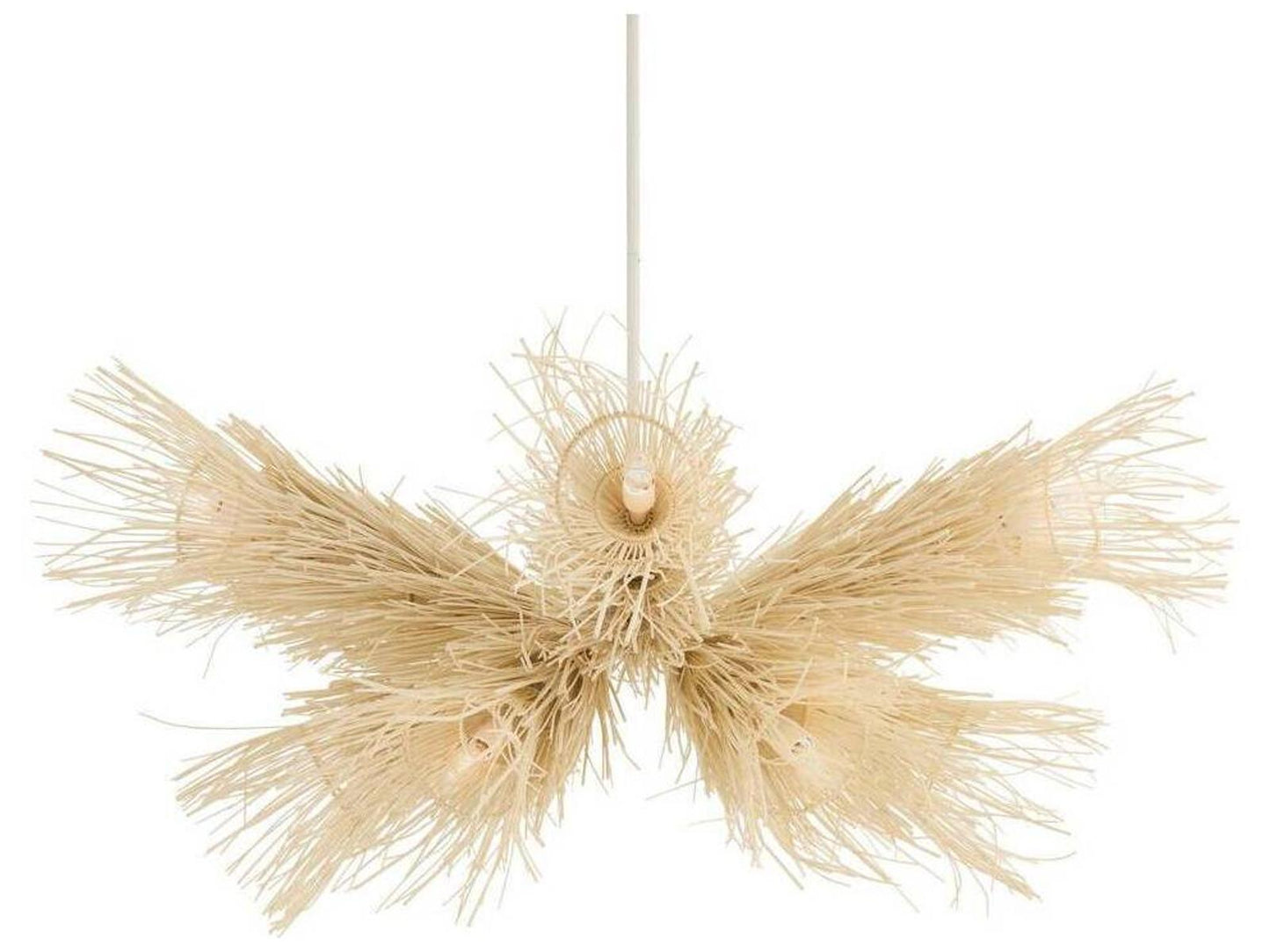 Arteriors Home 12-Light Kauai Chandelier Bleached Rattan