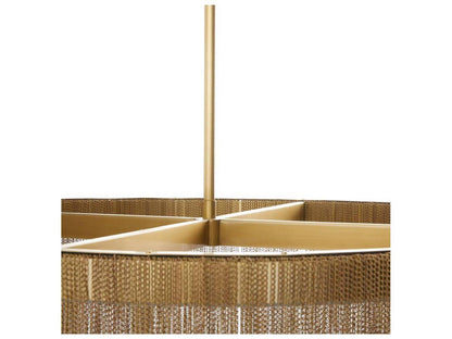 Arteriors Home Bennet Chandelier with Integrated LED in Antique Brass