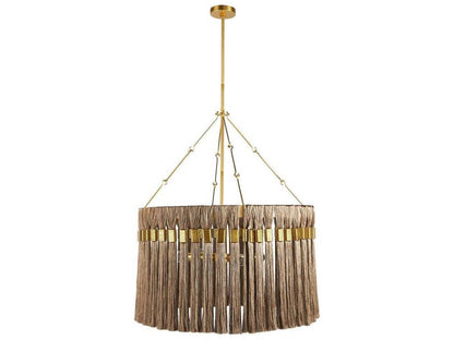 Arteriors Home Dutchess 4-Light Chandelier in Gold and Gray Antique Brass