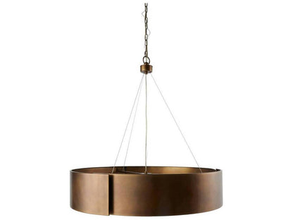Arteriors Home Dante 5-Light Chandelier in Antique Brass with Frosted Diffuser