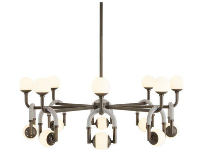 Arteriors Home 8-Light Hollins Chandelier with Opal Glass Globes