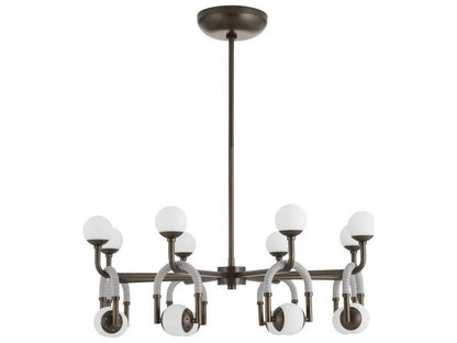 Arteriors Home 8-Light Hollins Chandelier with Opal Glass Globes
