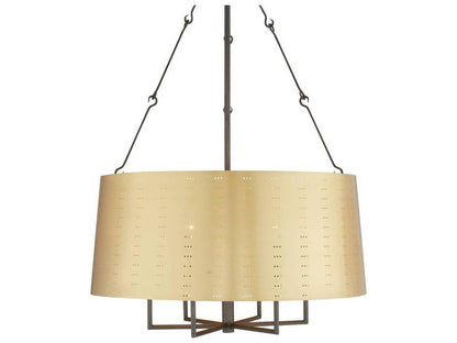 Arteriors Home Felipe 6-Light Chandelier in Antique Brass and English Bronze