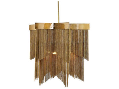 Arteriors Home Bridget 4-Light Chandelier in Vintage Brass