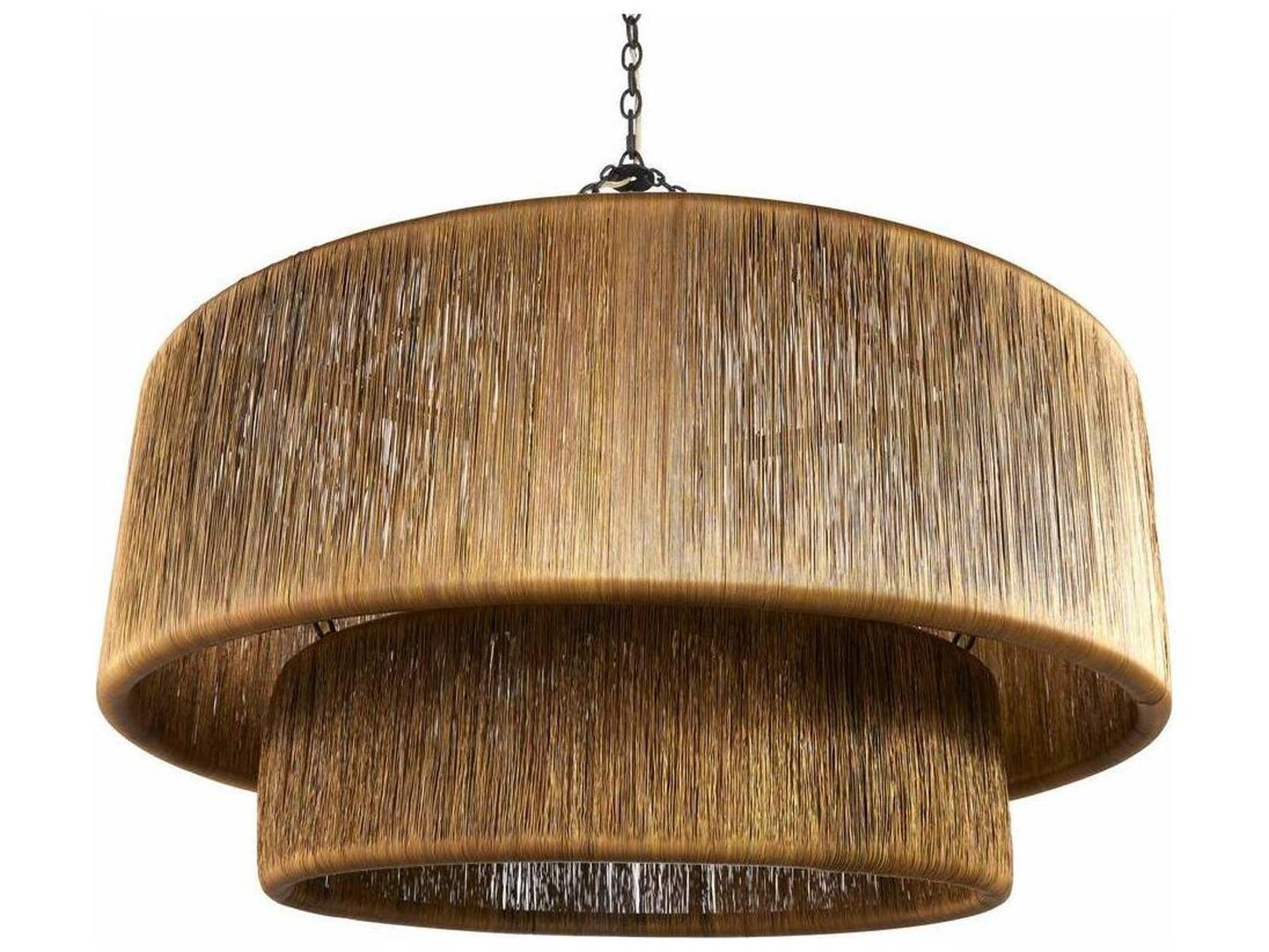 Arteriors Home 3-Light Creighton Chandelier in Vintage Brass and Blackened Iron
