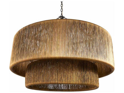 Arteriors Home 3-Light Creighton Chandelier in Vintage Brass and Blackened Iron