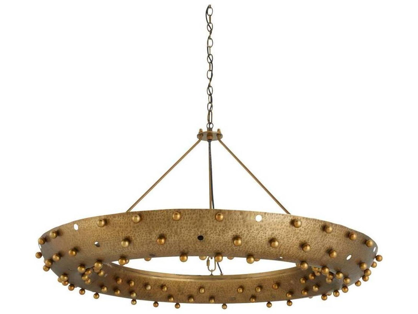 Arteriors Home 9-Light Hardy Chandelier in Antique Brass Iron