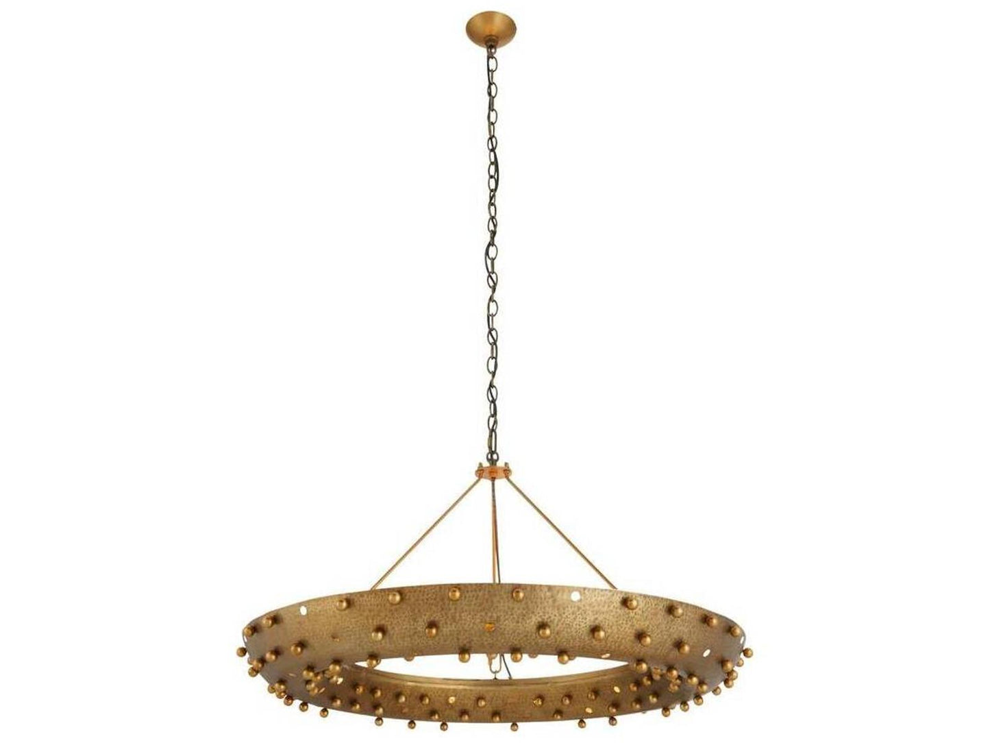 Arteriors Home 9-Light Hardy Chandelier in Antique Brass Iron