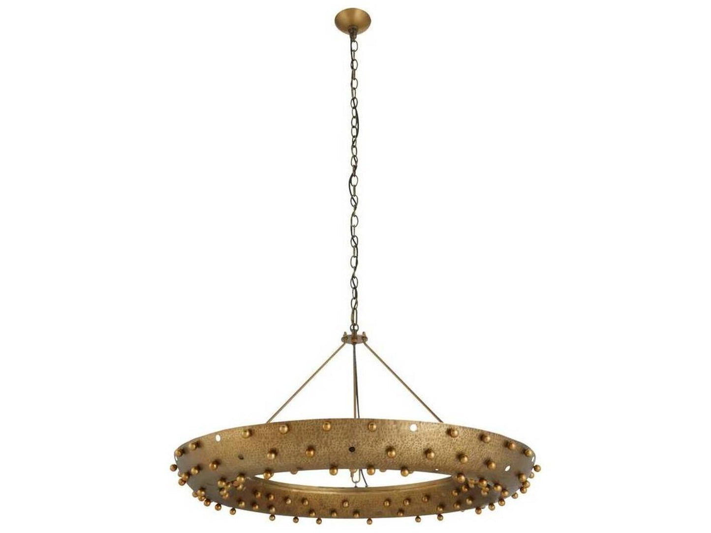 Arteriors Home 9-Light Hardy Chandelier in Antique Brass Iron