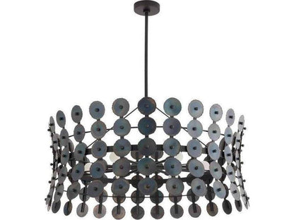 Arteriors Home Imperia 6-Light Chandelier in Burnt Iron
