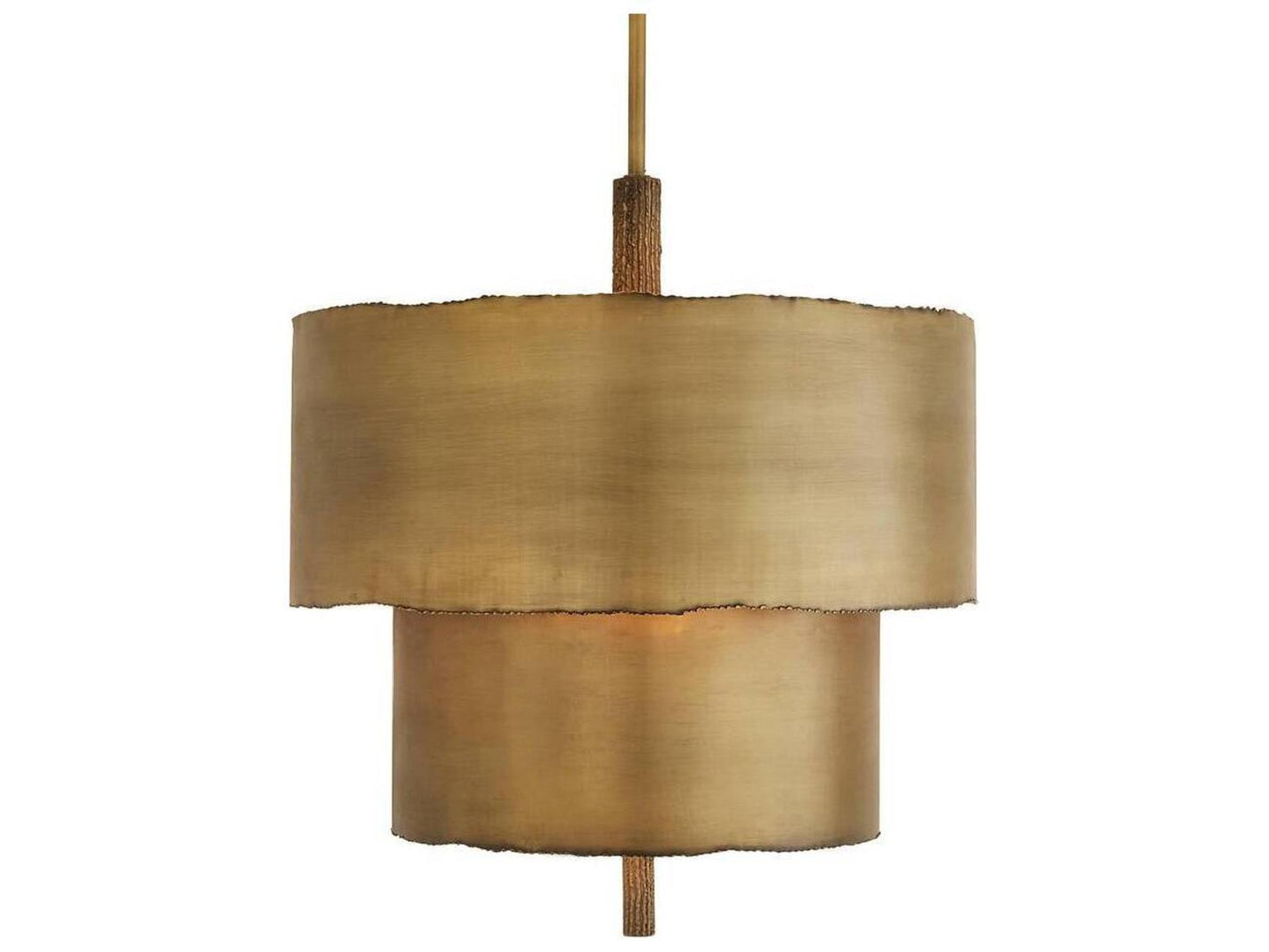 Arteriors Home 4-Light Leonardo Tiered Chandelier in Antique Brass