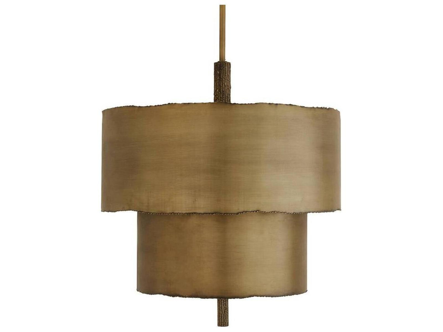Arteriors Home 4-Light Leonardo Tiered Chandelier in Antique Brass