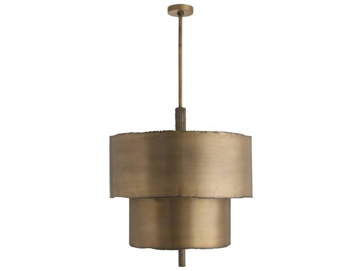 Arteriors Home 4-Light Leonardo Tiered Chandelier in Antique Brass