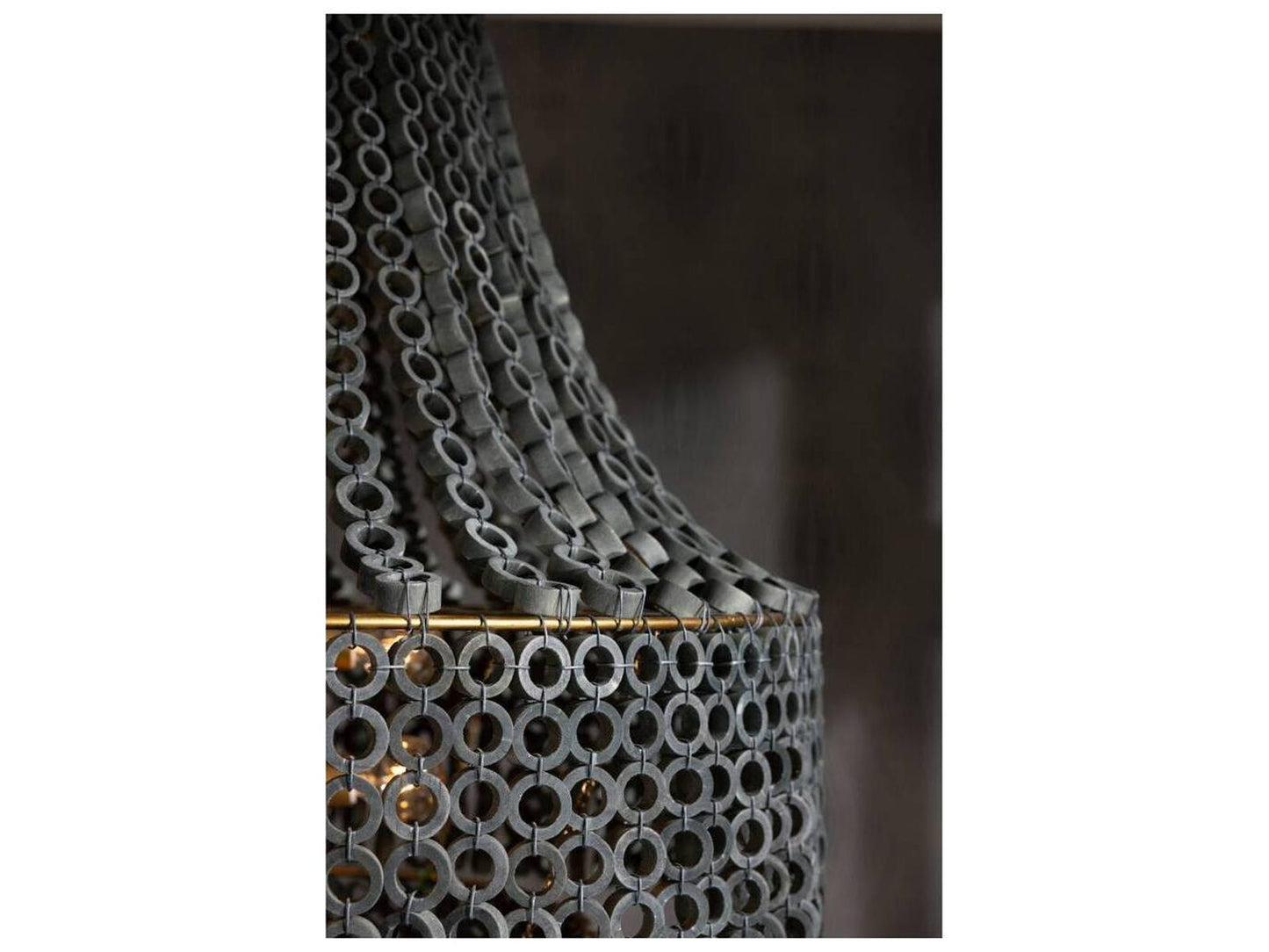 Arteriors Home 8-Light Hannie Chandelier in Gray Wash Beechwood