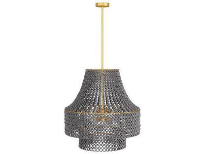 Arteriors Home 8-Light Hannie Chandelier in Gray Wash Beechwood