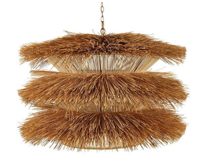 Arteriors Home Ansari 3-Light Rattan Pendant Light in Natural