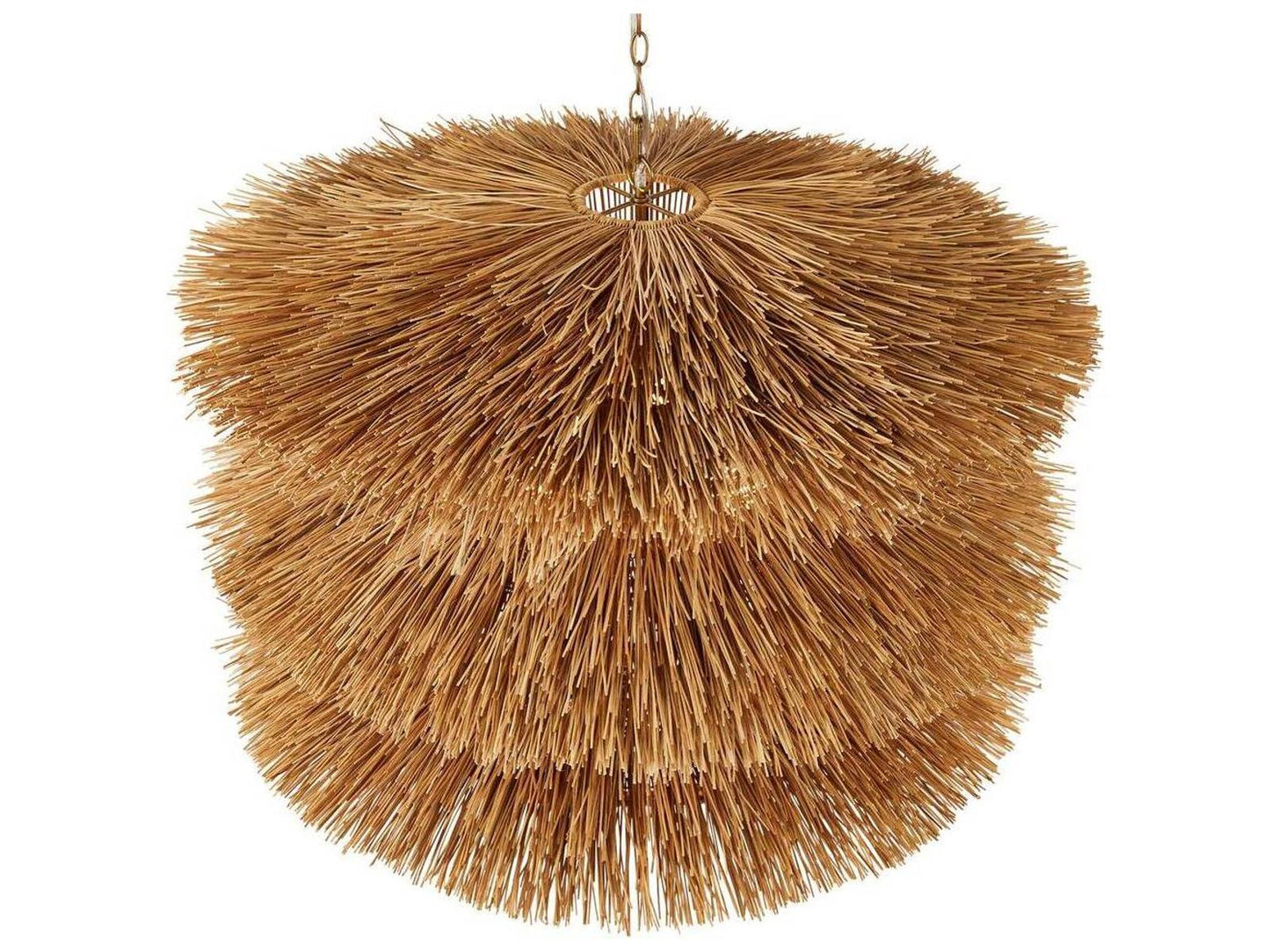 Arteriors Home Ansari 3-Light Rattan Pendant Light in Natural