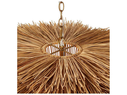 Arteriors Home Ansari 3-Light Rattan Pendant Light in Natural