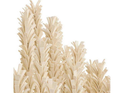 Arteriors Home Kaia 6-Light Chandelier in Ivory Coconut Shell and White Iron