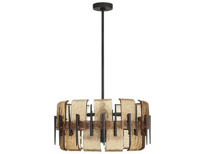 Arteriors Home Gray Black Bronze Drum Chandelier