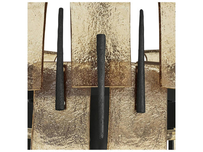 Arteriors Home Gray Black Bronze Drum Chandelier