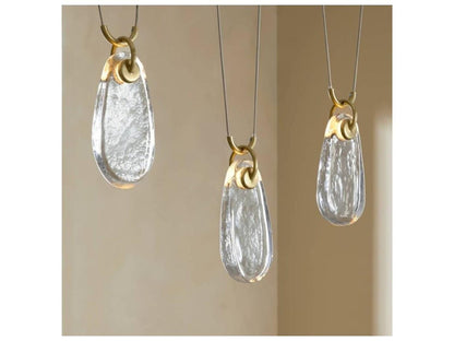 Arteriors Home Melt 5-Light Linear Chandelier in Antique Brass