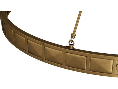 Arteriors Home Empire 1-Light Integrated LED Chandelier in Antique Brass
